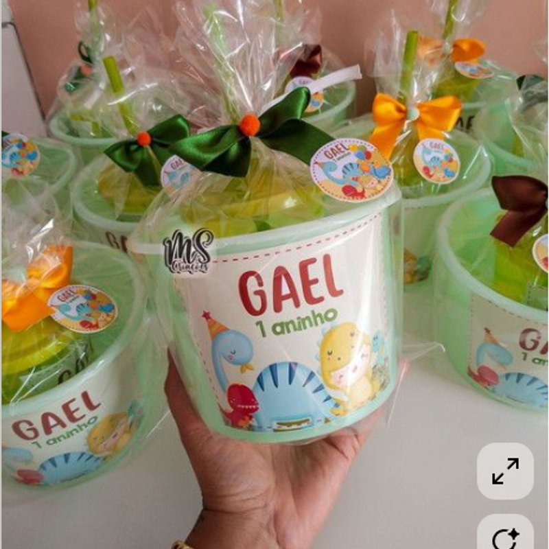 Potinho personalizado para festa infantil